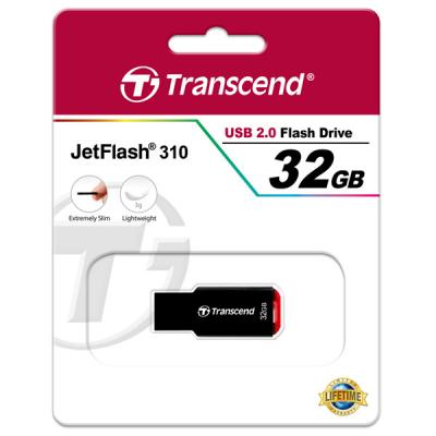 USB флеш накопичувач Transcend 32GB JetFlash 310 Black USB 2.0 (TS32GJF310) - зображення 6