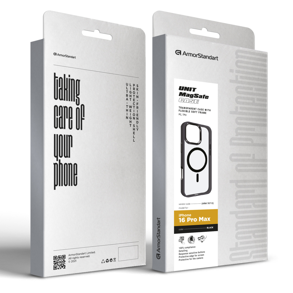 Чохол до мобільного телефона Armorstandart Unit MagSafe Apple iPhone 16 Pro Max Black (ARM78713) - зображення 2