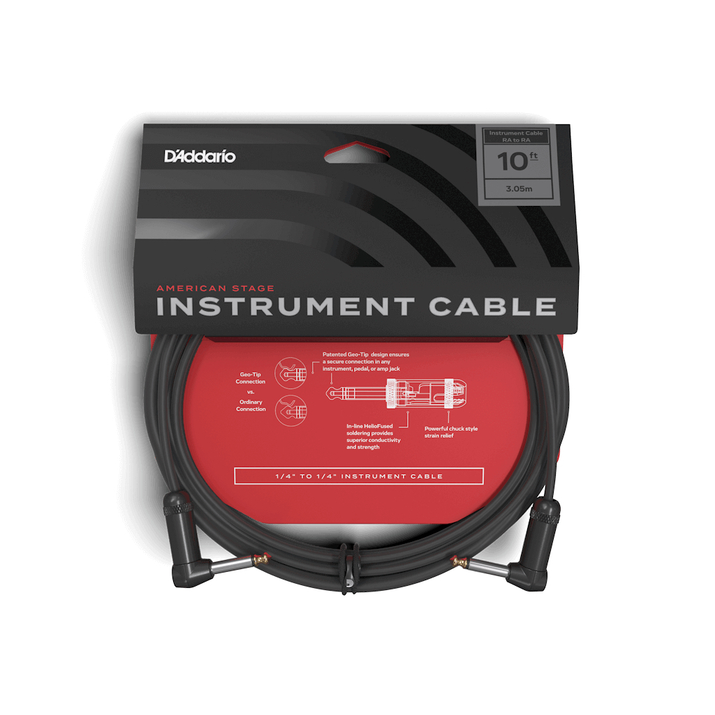 Інструментальний кабель D'Addario American Stage, Right-to-Right 3m (PW-AMSGRR-10) - зображення 1