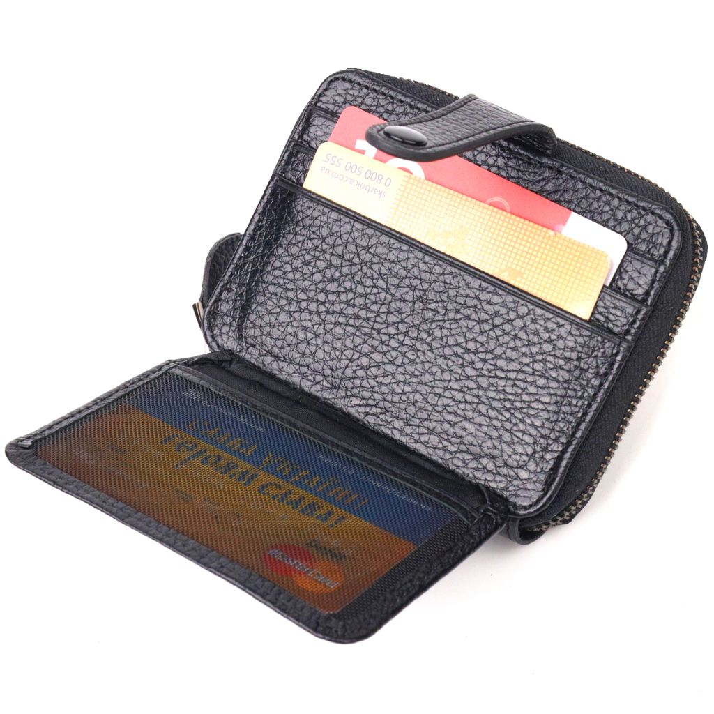 Портмоне Canpellini З натуральної шкіри Чорне (21490) - зображення 6