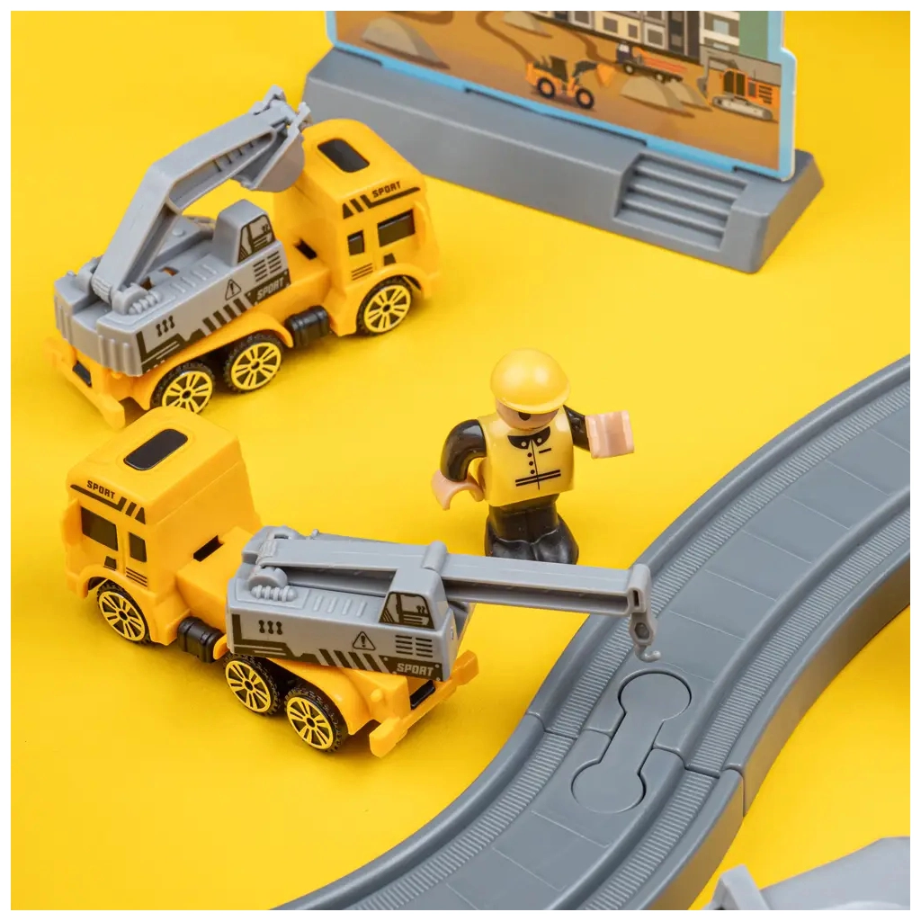 Залізниця Otamanko Мандрівний Експрес електрична залізниця 92 деталей, жовтий (AU6881AB) - зображення 3