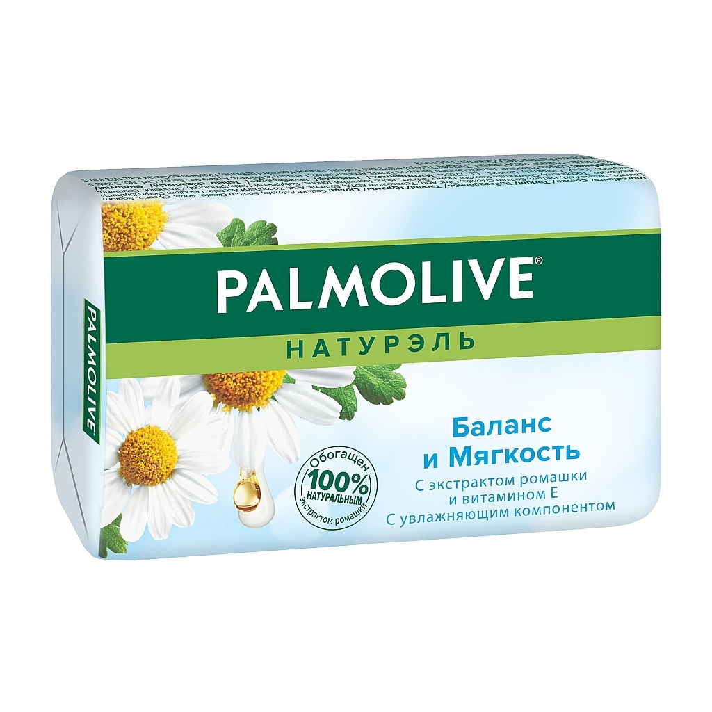 Тверде мило Palmolive Натурель Баланс і м'якість з екстрактом ромашки і вітаміном Е 150 г (8693495052788) - зображення 1