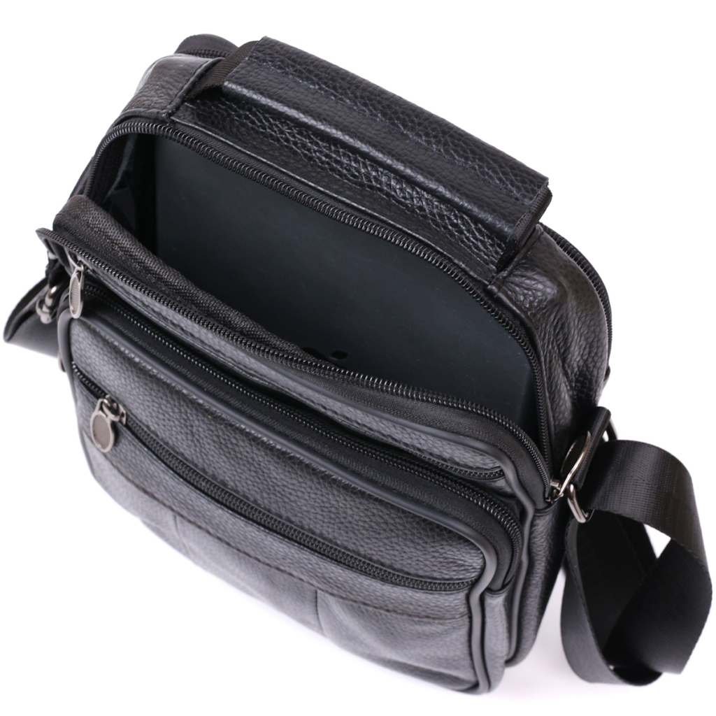 Сумка Vintage З натуральної шкіри Чорна (20449) - зображення 6