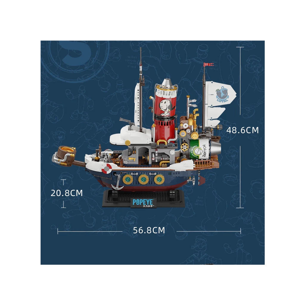 Конструктор Pantasy Popeye Пароплав у пошуках скарбів (86402) - зображення 7