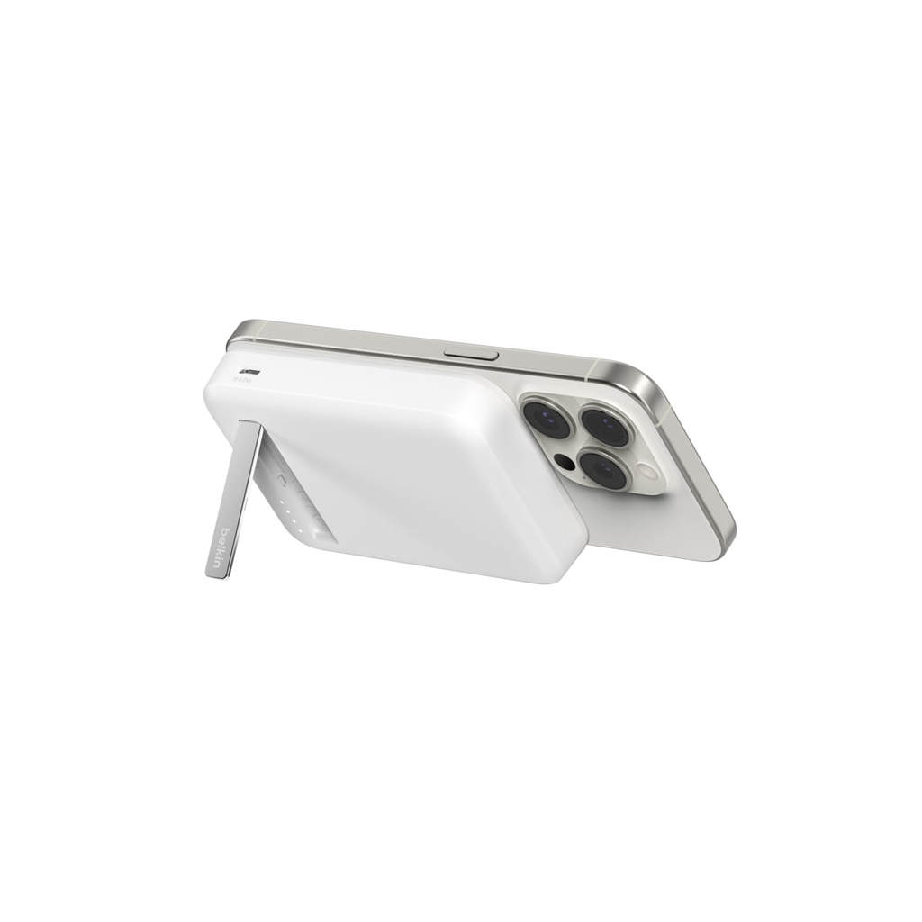 Батарея універсальна Belkin 10000mAh MagSafe Wireless Qi2 White (BPD008BTWH) - зображення 3