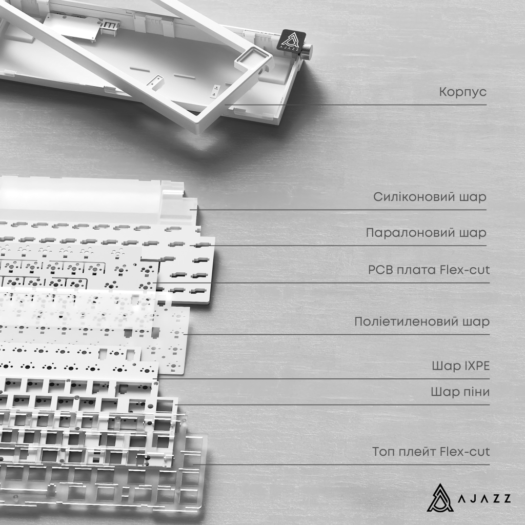 Клавіатура Ajazz AK650 Day Dream Switch Gradient USB UA Black (AK650-DD-BG) - изображение 9