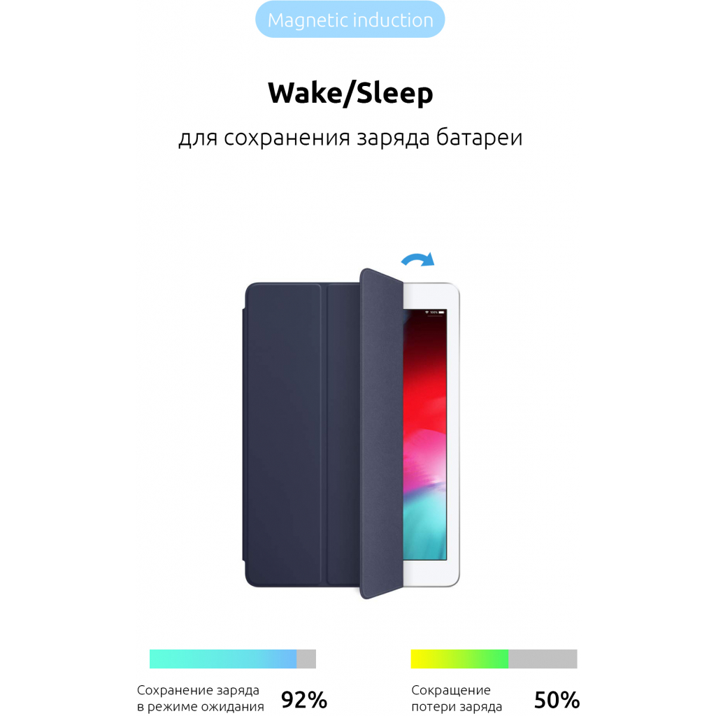Чохол до планшета Armorstandart Smart Case Apple iPad Air 2019/Pro 10.5 (2017) Midnight Blue (ARM54801) - зображення 3