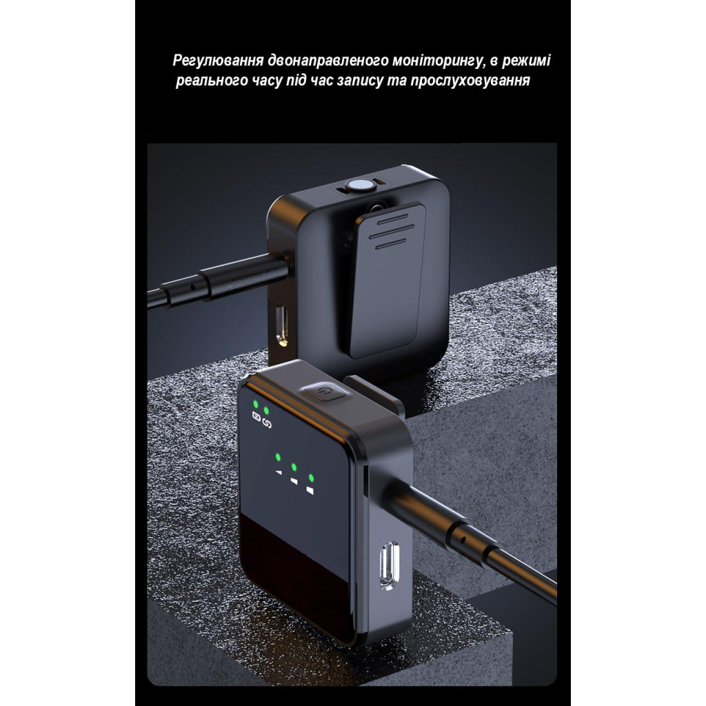 Микрофон XoKo K100 Lightning-Type-C 2 шт. (K100-BK) - изображение 11