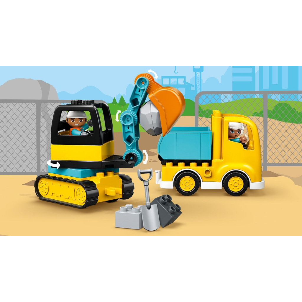 Конструктор LEGO Вантажівка і гусеничний екскаватор (10931) - изображение 11