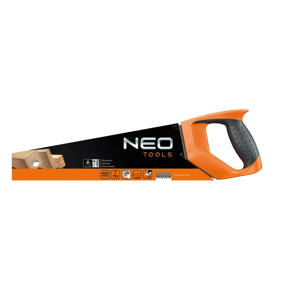 Ножівка Neo Tools по дереву, 400 мм, 7TPI, PTFE (41-011) - зображення 2