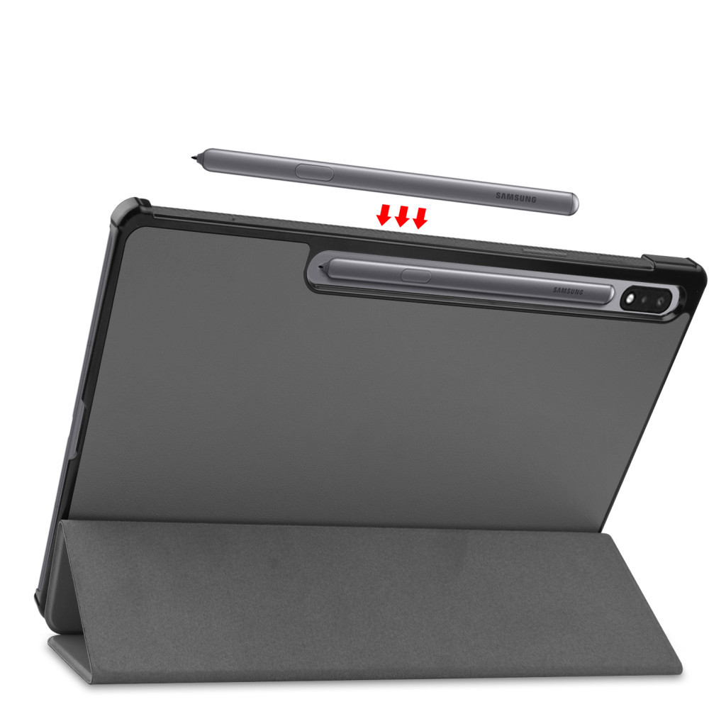 Чохол до планшета BeCover Smart Case Samsung Tab S9 Plus (SM-X810/SM-X816)/S9 FE Plus (SM-X610/SM-X616) 12.4" Gray (710324) - зображення 6