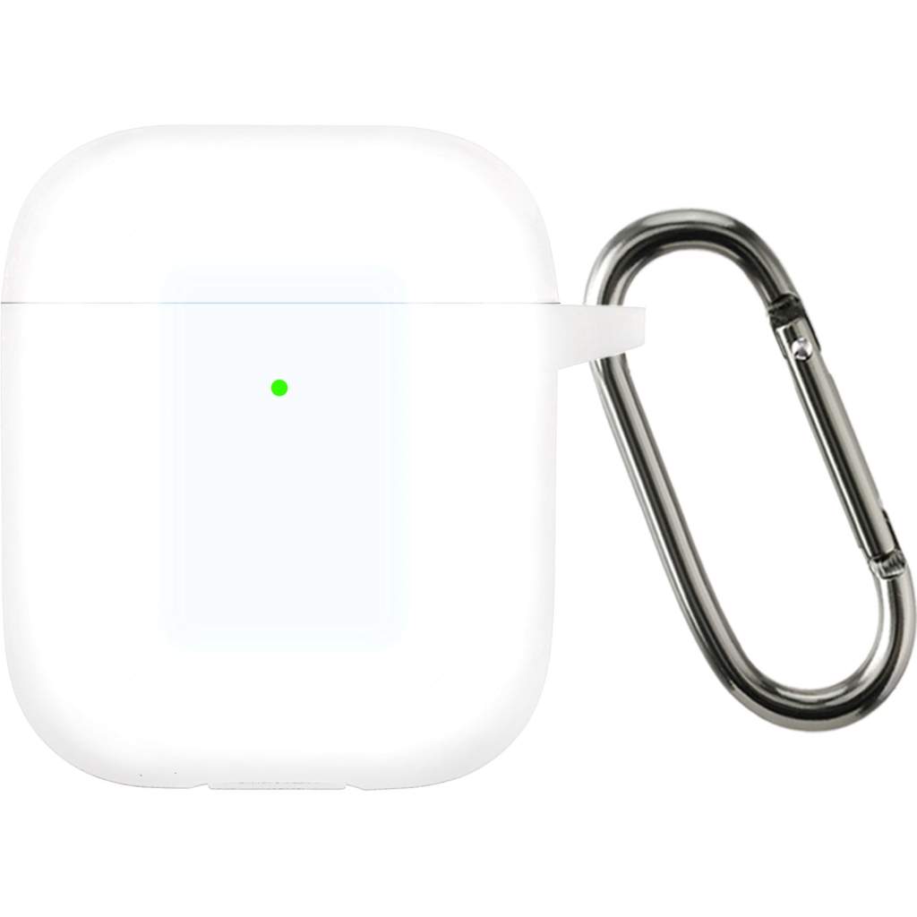 Чохол для навушників Armorstandart Ultrathin Silicone Case With Hook для Apple AirPods 2 Transparent (ARM59694) - зображення 1