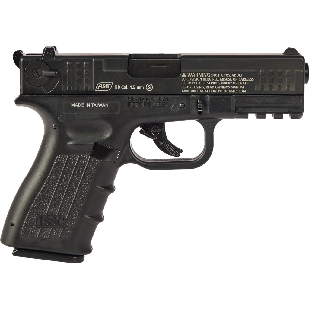 Пневматичний пістолет ASG ISSC M22 Blowback Black (19803) - изображение 2