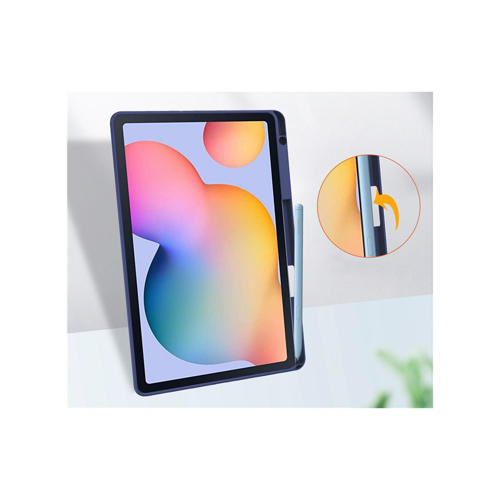 Чохол до планшета BeCover Soft Edge Stylus Mount Samsung Tab S6 Lite (2024) 10.4" P620/P625/P627 Deep Blue (710837) - зображення 5