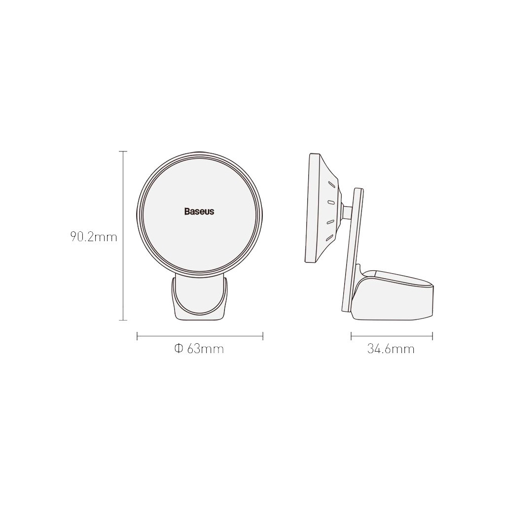 Універсальний автотримач Baseus Big Energy Car Mount Wireless Charger (WXJN-01) - изображение 9