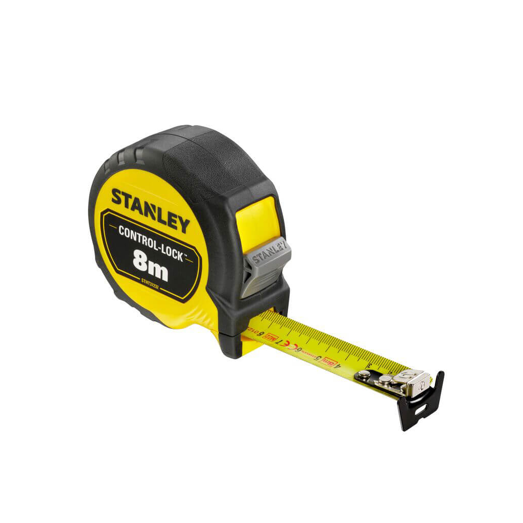 Рулетка Stanley CONTROL-LOCK, 8мх25мм, у прогумованому корпусі, з двосторонньою шкалою (STHT37232-0) - изображение 2