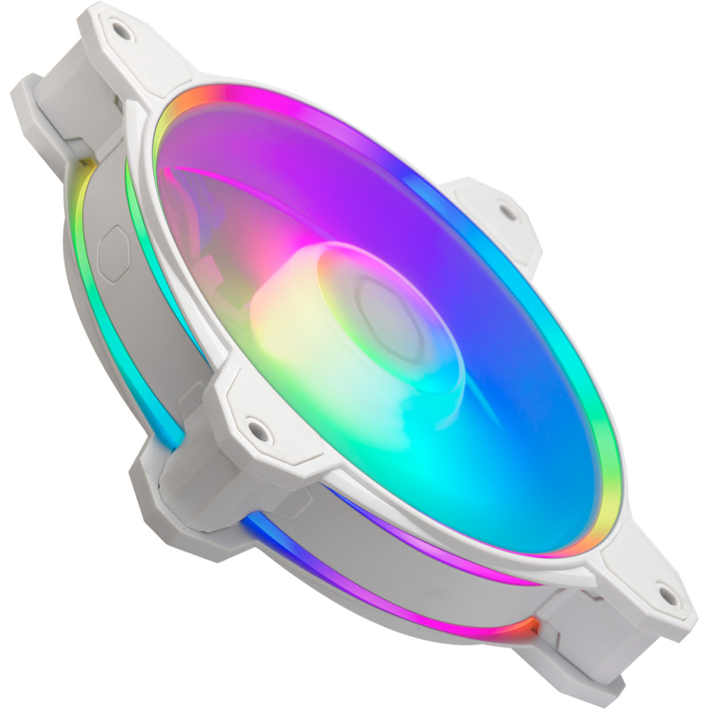 Кулер до корпусу CoolerMaster MasterFan MF120 Halo2 3 in 1 White (MFL-B2DW-213P2-R2) - зображення 3