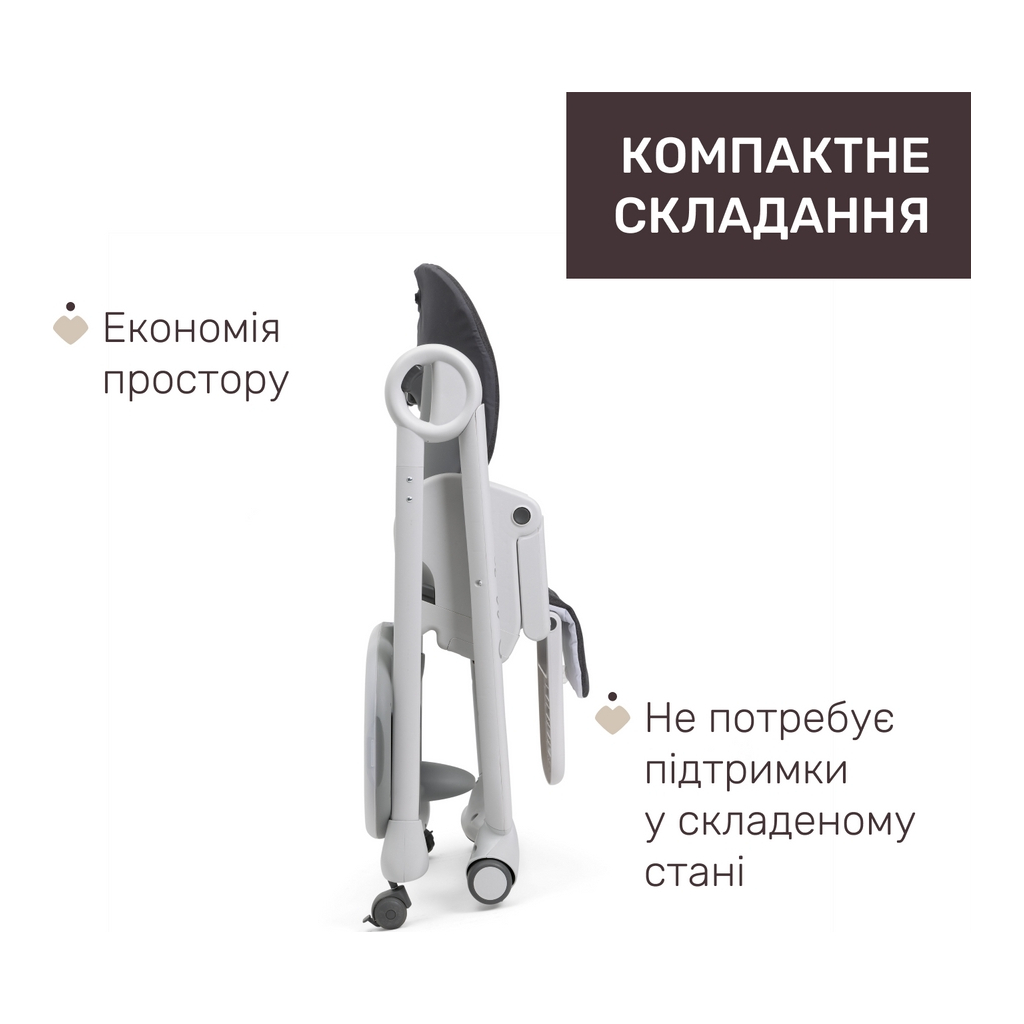 Стілець для годування Chicco Polly Magic Relax темно-сірий (79502.69) - изображение 5
