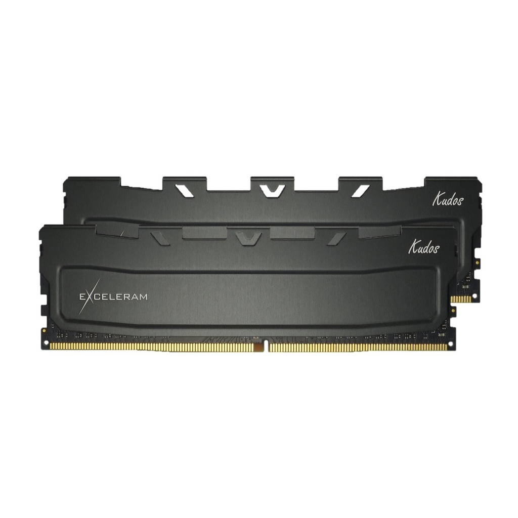 Модуль пам'яті для комп'ютера DDR4 64GB (2x32GB) 3200 MHz Black Kudos eXceleram (EKBLACK4643222CD) - зображення 1