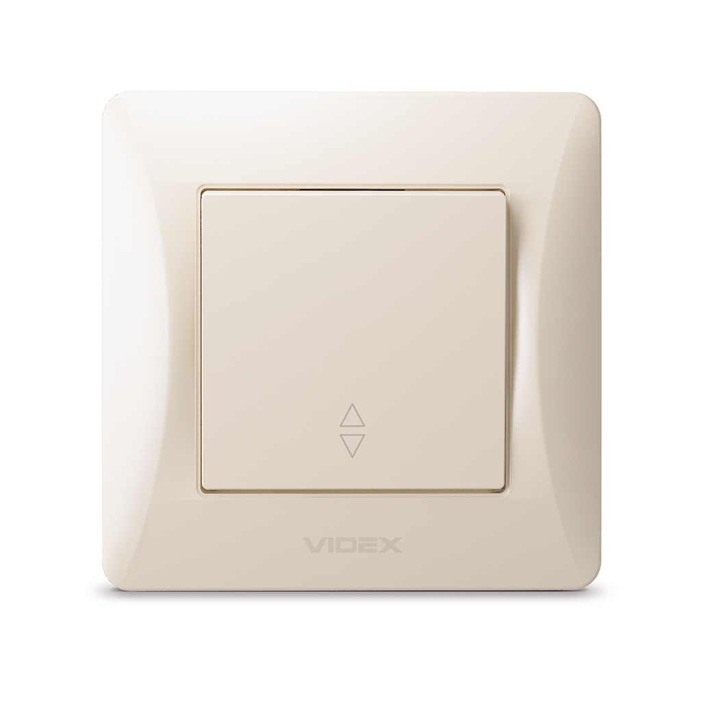 Перемикач Videx BINERA 1кл прохідний кремовий (VF-BNSW1P-CR) - изображение 2