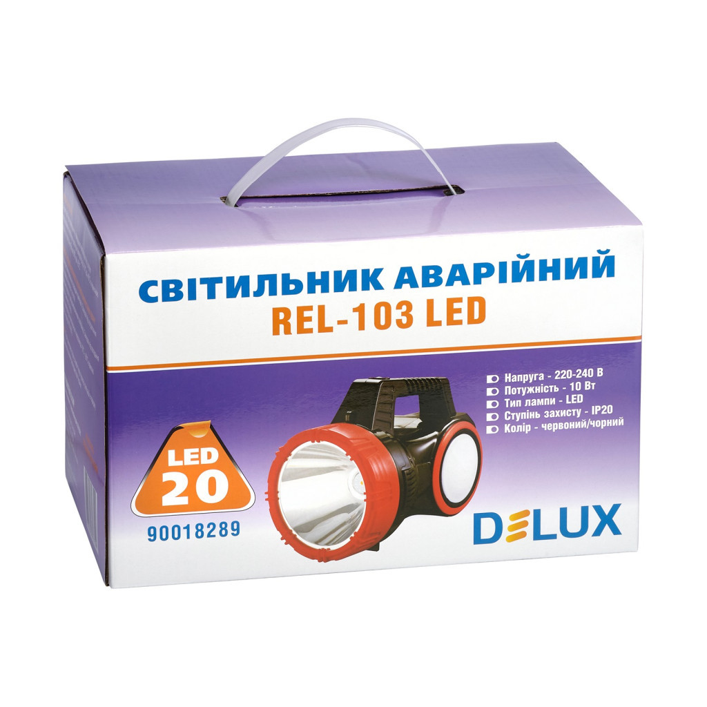 Ліхтар Delux REL-103 20 LED 10W + подарунок REL-107 (90022813) - зображення 4