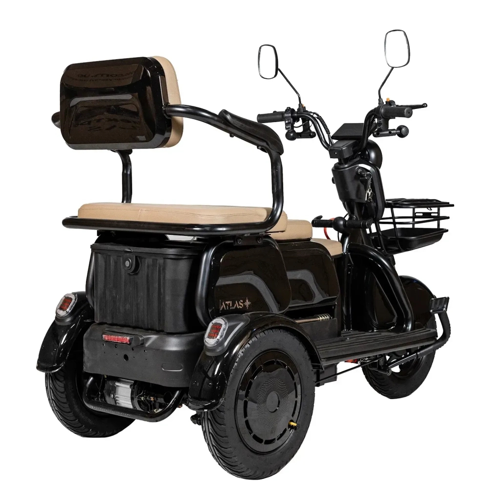 Електроскутер Atlas Elegant Trike 800W Black (4016) - зображення 4