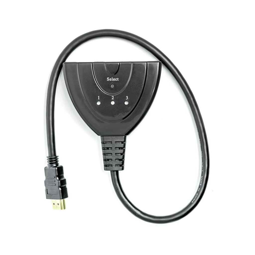 Перехідник HDMI to HDMI 3x1 PowerPlant (CA912070) - зображення 2