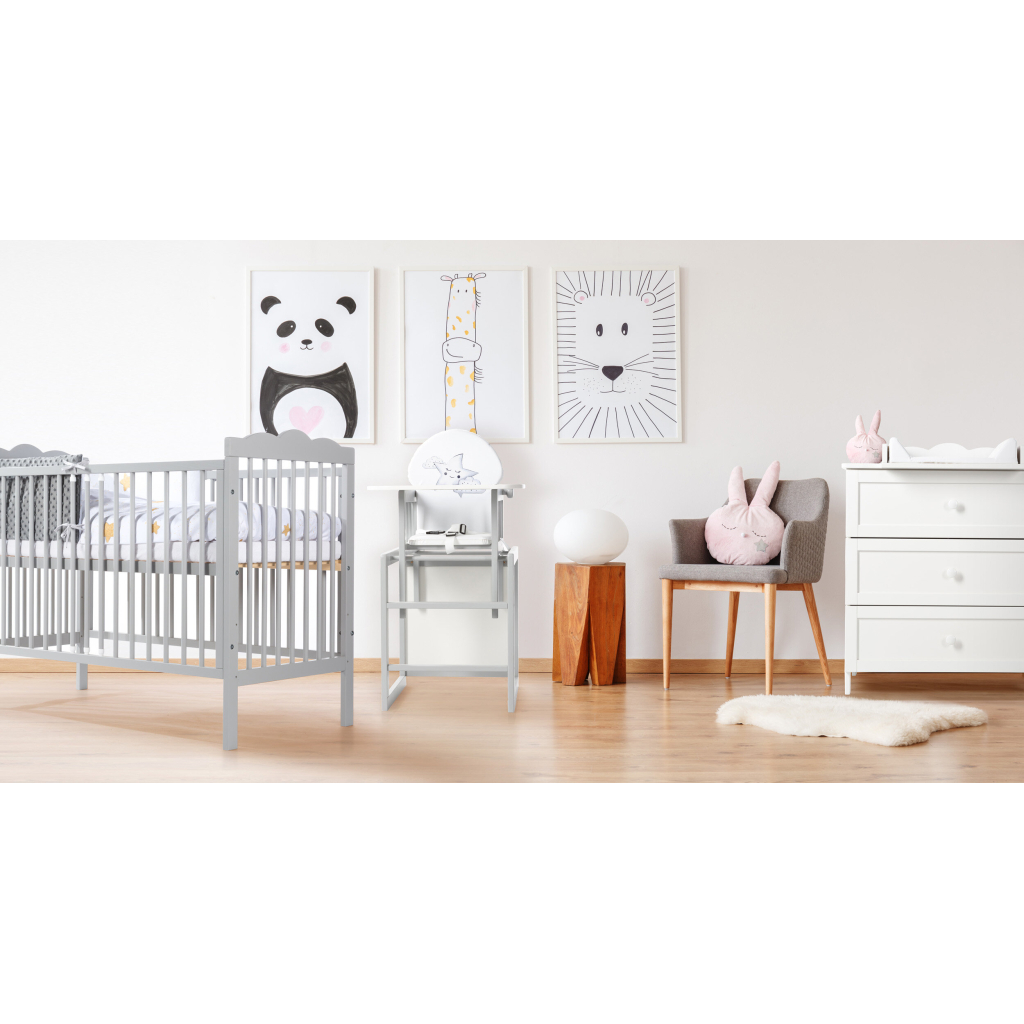 Ліжечко Klups Oliver 120 х 60 см Сіре (OLIVER1) - зображення 2