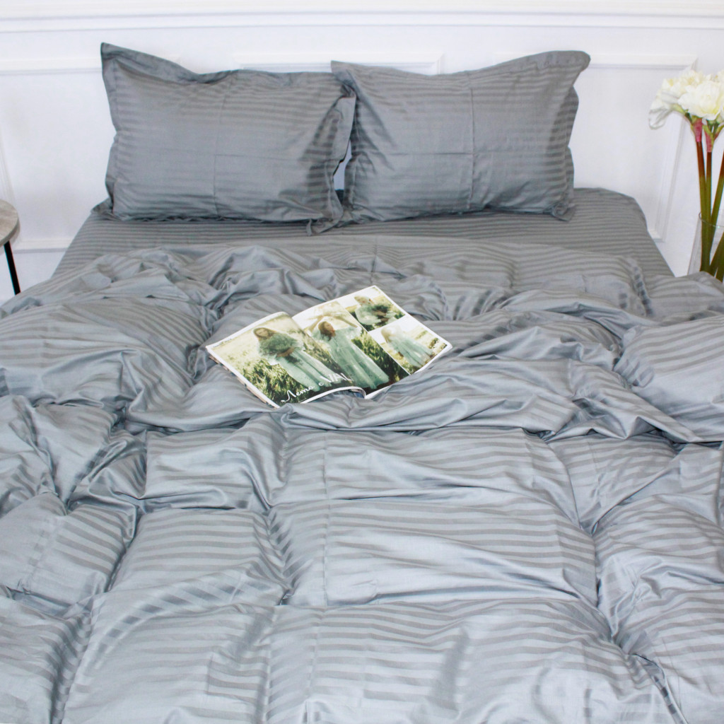 Постільна білизна MirSon Satin 30-0010LightGray 160х220 Сімейний (2200005251171) - зображення 2