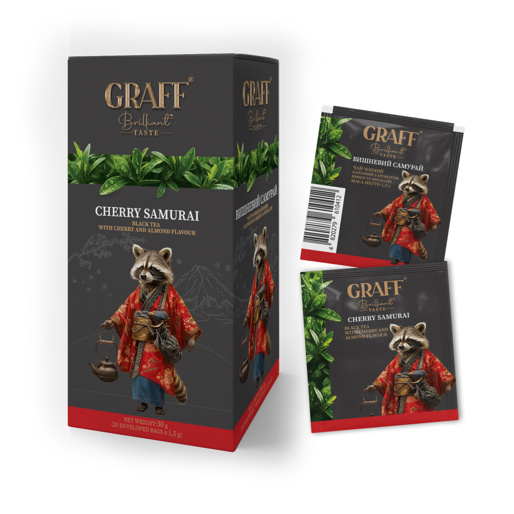 Чай Graff Cherry Samurai 20х1.5 г (4820279610429) - зображення 1
