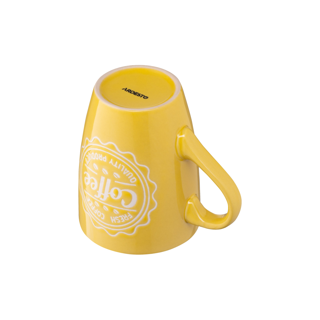 Чашка Ardesto Coffee 330 мл Yellow (AR3469Y) - изображение 6