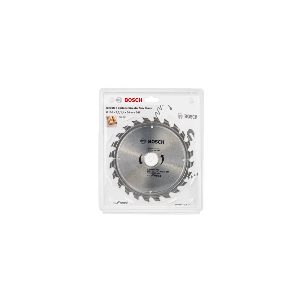 Диск пильний Bosch optiline Eco, 190x30мм, 24T (2.608.644.376) - зображення 2