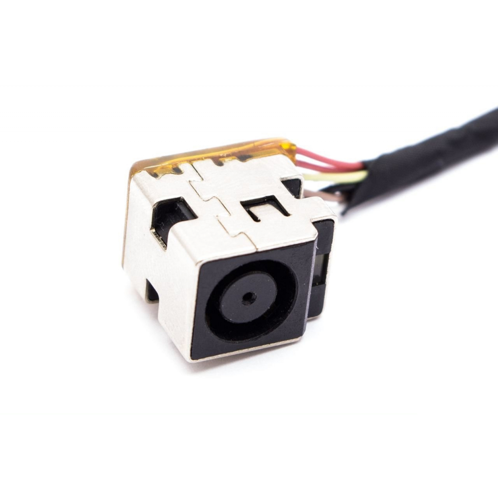 Роз'єм живлення ноутбука з кабелем HP для HP PJ865 (7.4mm x 5.0mm + center pin),8(7)-pin,11 см (A49079) - изображение 2
