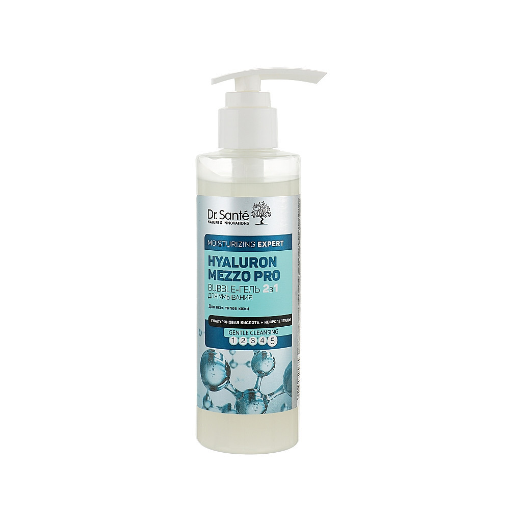 Гель для вмивання Dr. Sante Hyaluron Mezzo Pro Bubble Gel 200 мл (5901845505635) - зображення 1