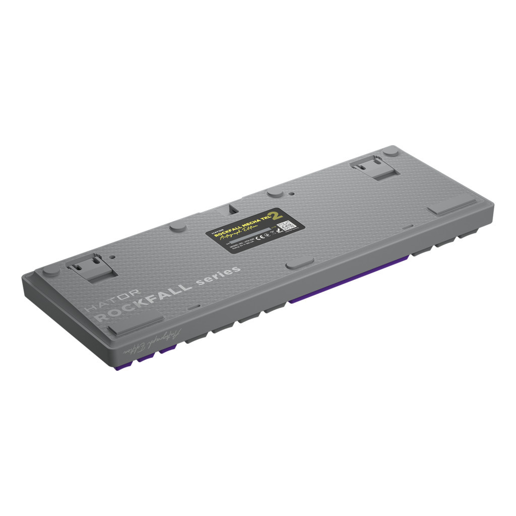 Клавіатура Hator Rockfall 2 Autograph Edition Mecha TKL Aurum Choco USB Titanium (HTK-526) - зображення 5