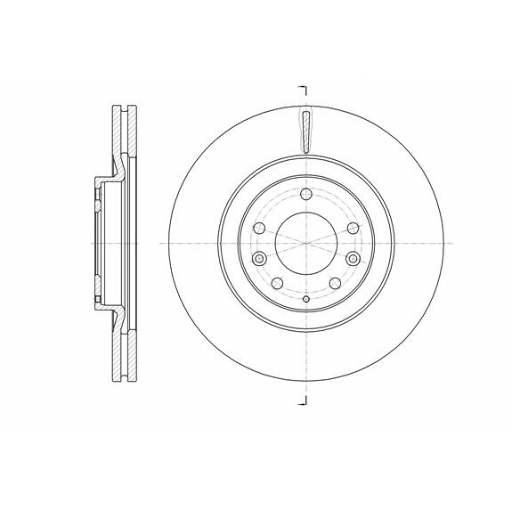 Гальмівний диск REMSA 61638.10 - зображення 1
