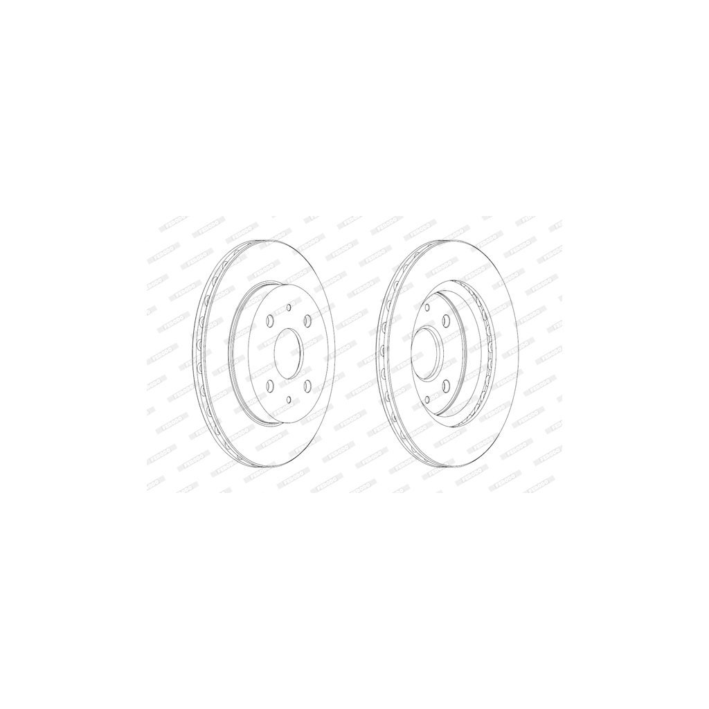 Гальмівний диск FERODO DDF1774C - зображення 1