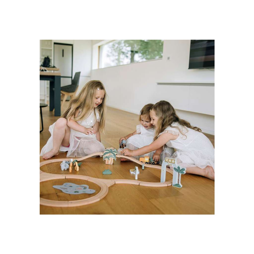 Залізниця FreeON дерев`яна з вагонами (80630) - зображення 8