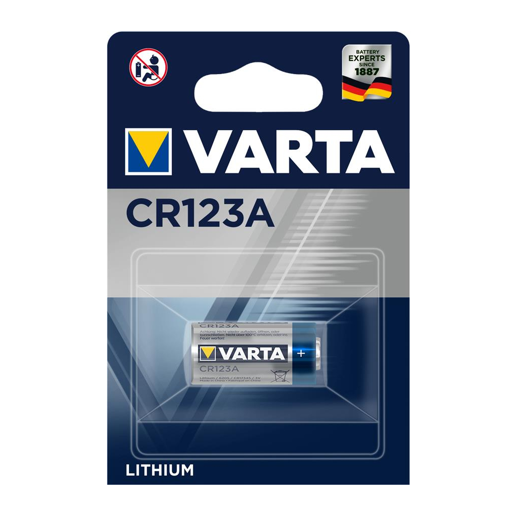 Батарейка Varta VARTA PHOTO CR 123A LITHIUM (06205301401) - зображення 1