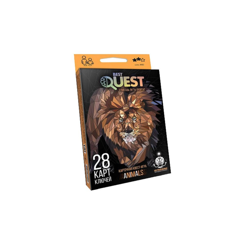 Настільна гра Danko Toys Best Quest Тварини, російська (BQ-01-02) - зображення 1
