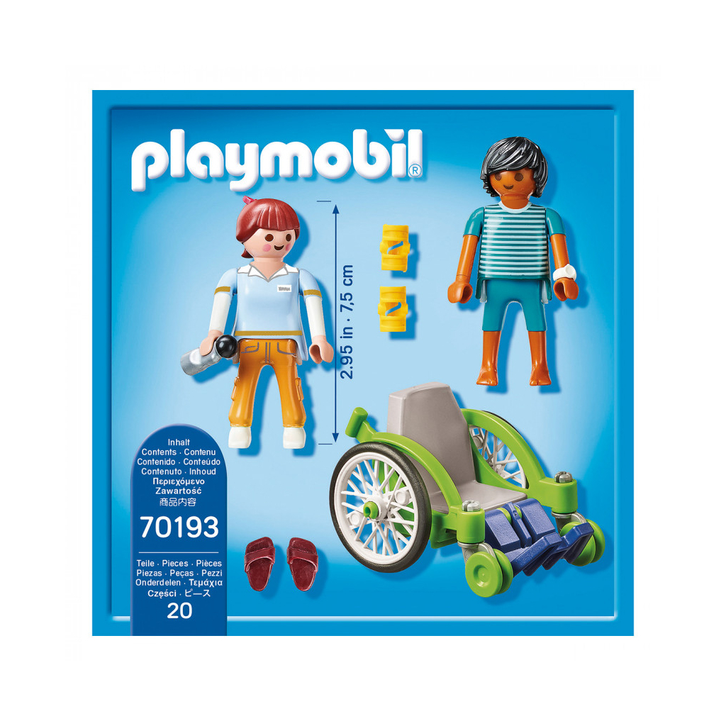 Конструктор Playmobil Пацієнт в інвалідному візку (6336525) - зображення 2