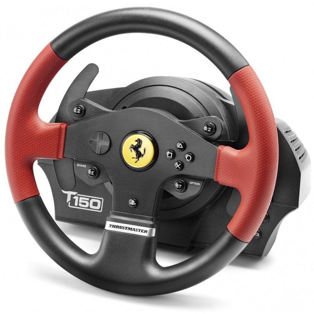 Кермо ThrustMaster T150 Ferrari Wheel with Pedals (4160630) - зображення 3