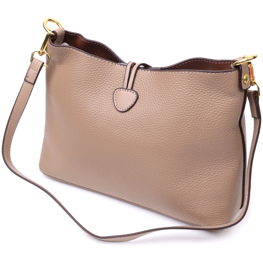 Сумка Vintage З натуральної шкіри Бежева (22320) - зображення 2