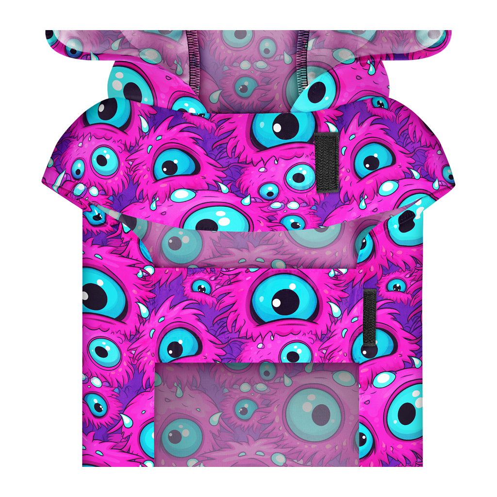 Дощовик для тварин WAUDOG Clothes Накидка з капюшоном Око монстра XS (355-4049) - зображення 4