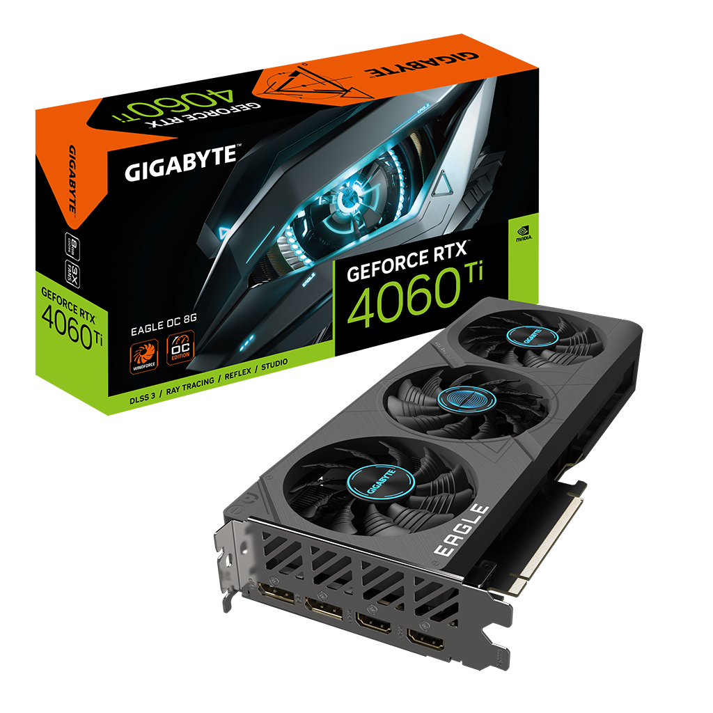 Відеокарта GIGABYTE GeForce RTX4060Ti 8Gb EAGLE OC (GV-N406TEAGLE OC-8GD) - зображення 4