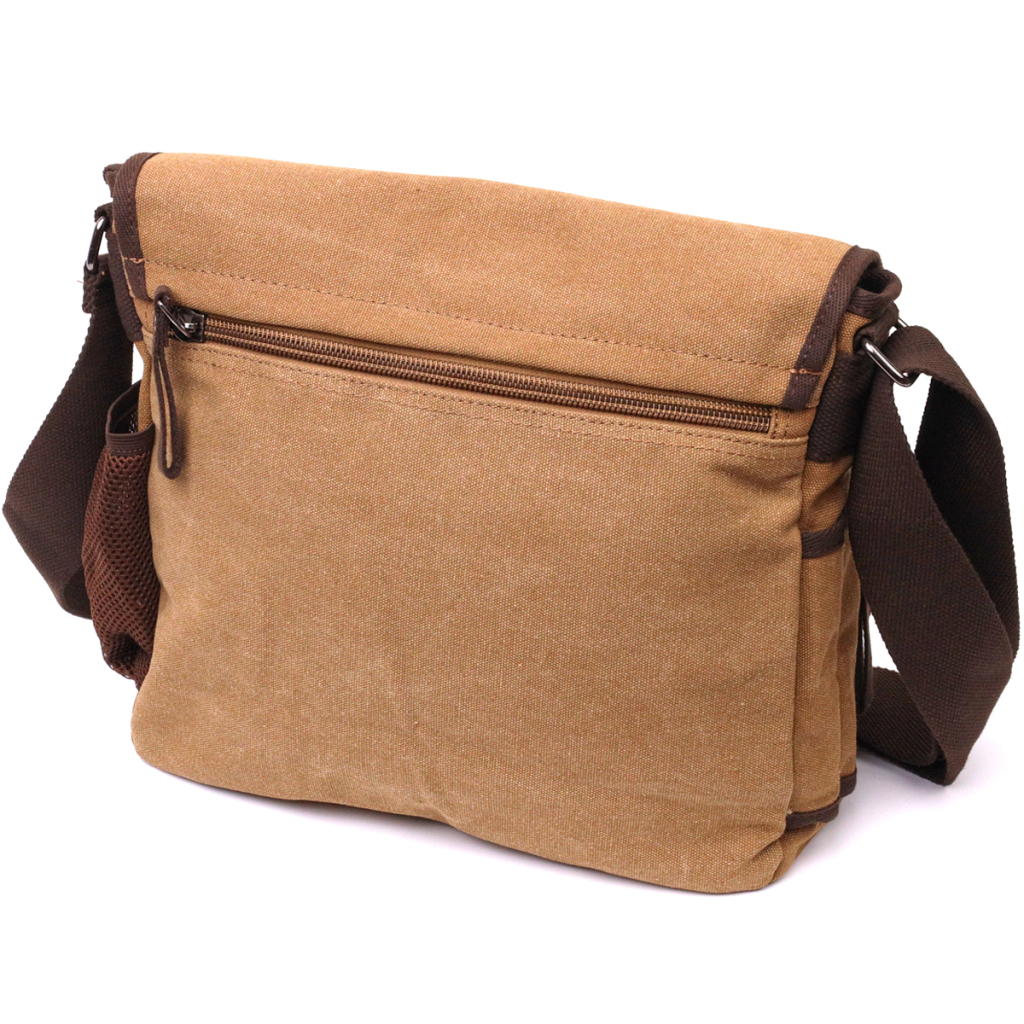 Сумка Vintage Текстильна сумка через плече Коричнева (22201) - зображення 2