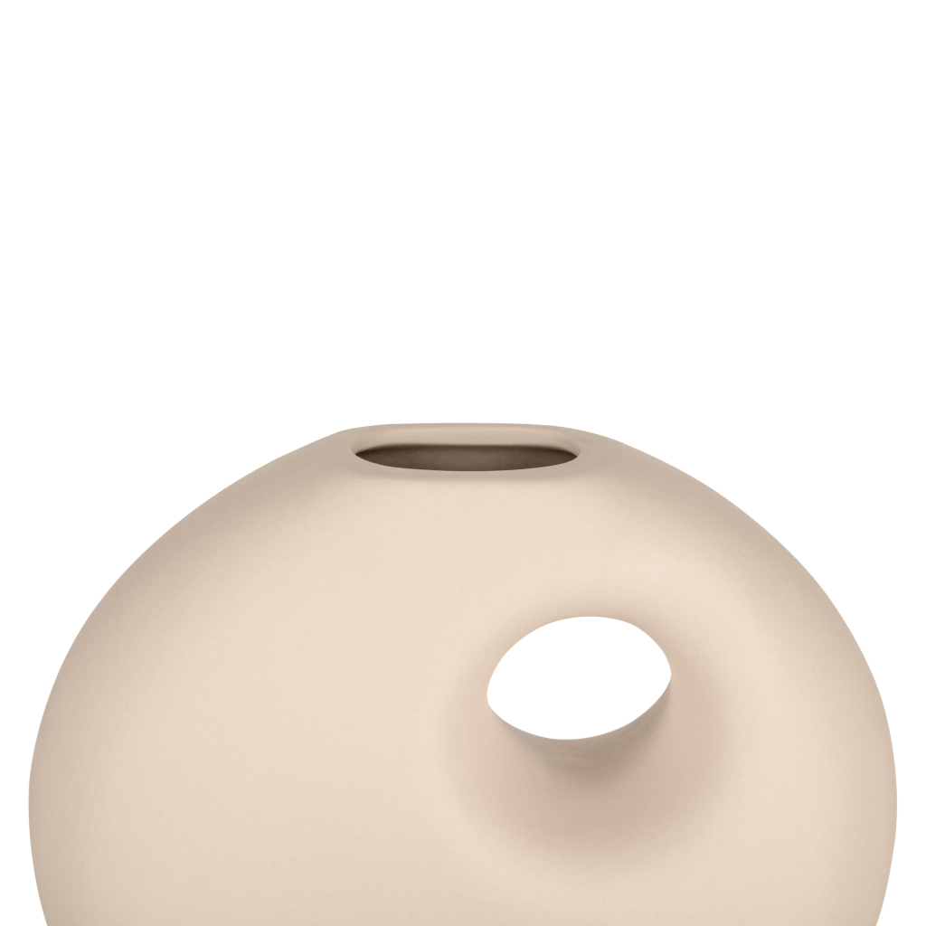 Ваза Ardesto Capri, 14х12см, порцеляна, бежевий (AR3809B) - зображення 3