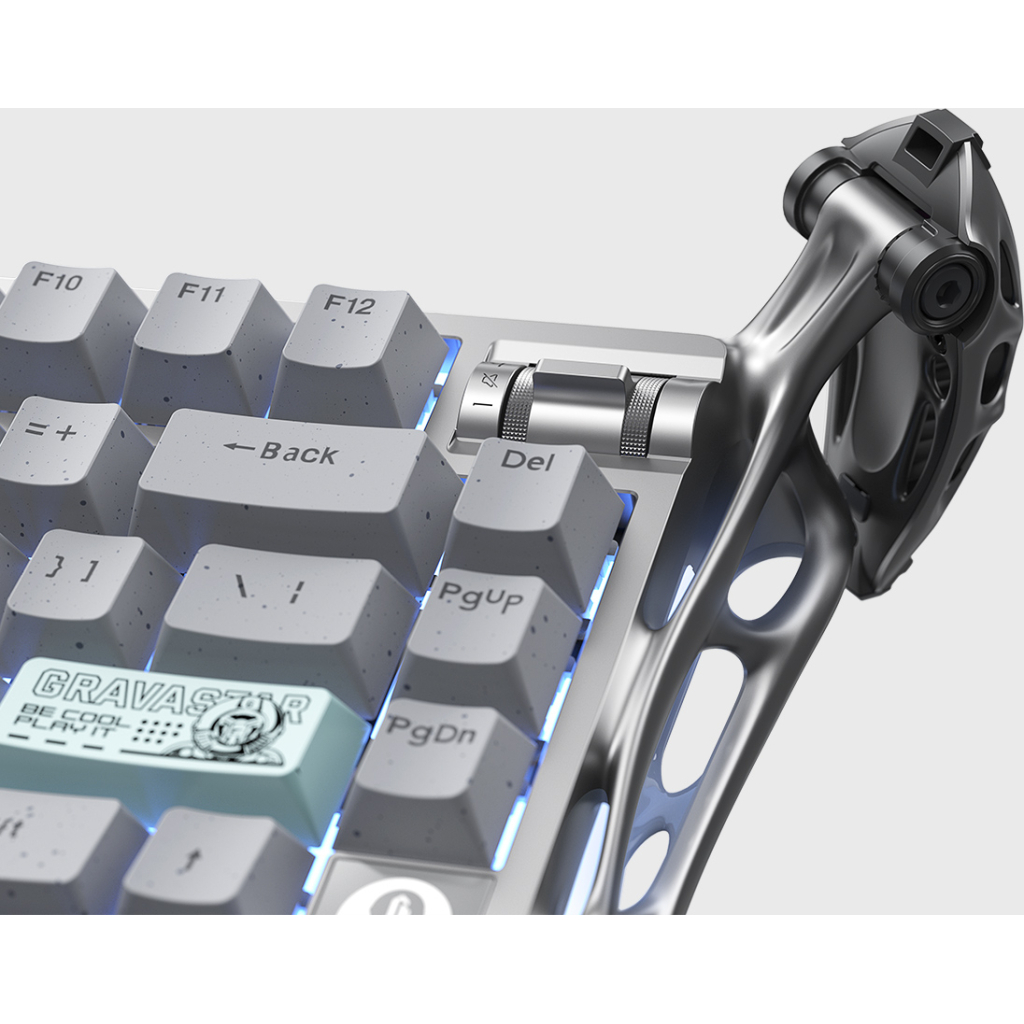 Клавіатура GravaStar Mercury K1 Pro TKL Wireless/Bluetooth/USB UA Grey (GSK1PRO_GRY) - зображення 8