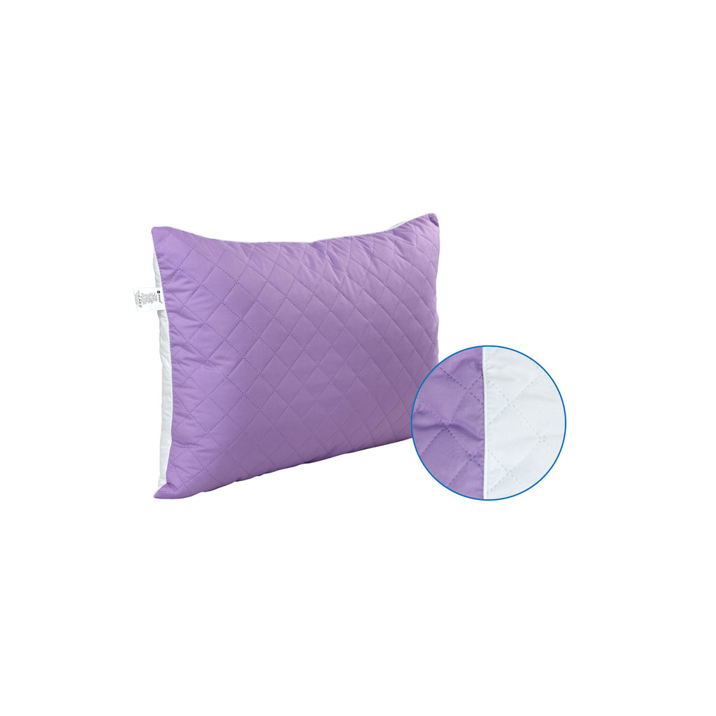 Подушка Руно силіконова стьобана бузкова 50х70 см (310.52СУ_Бузковий) - зображення 1