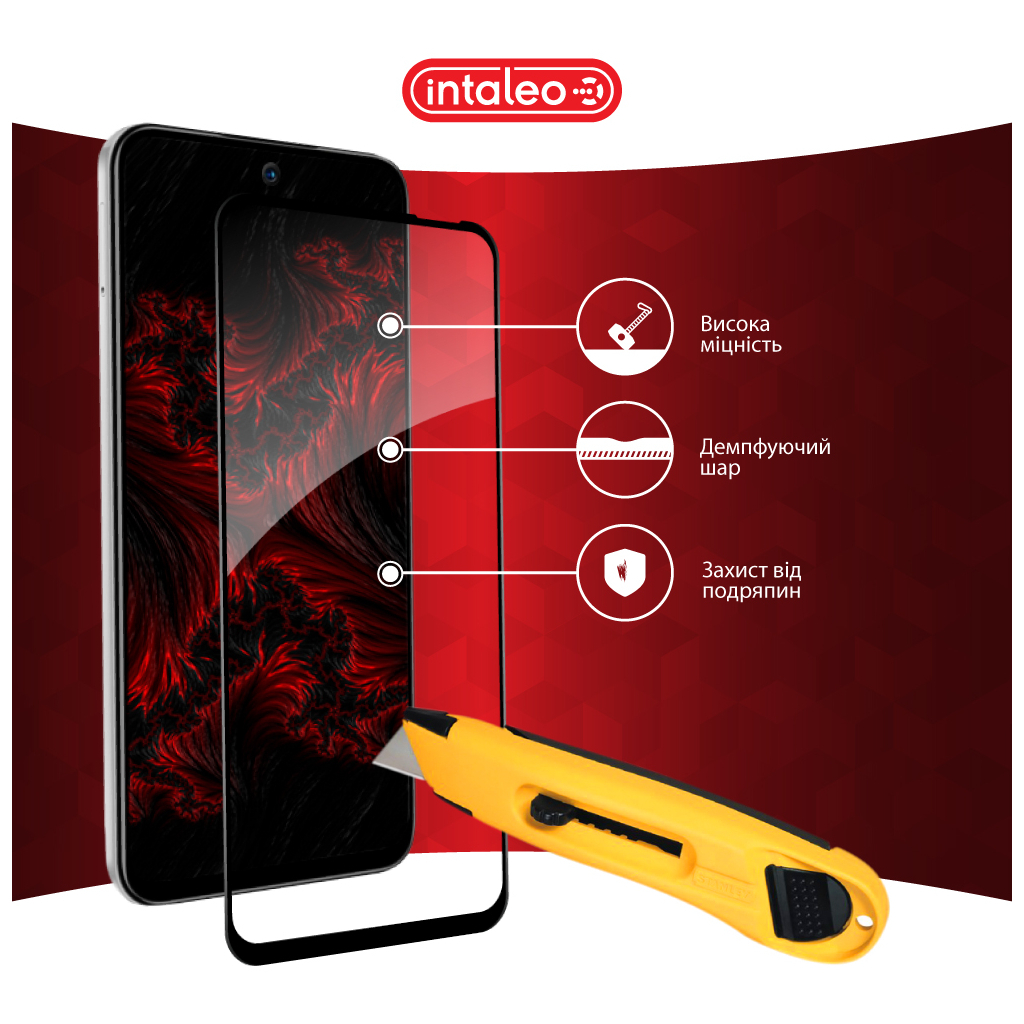 Скло захисне Intaleo Full Glue Tecno Spark 30C Black (1283126599361) - зображення 5